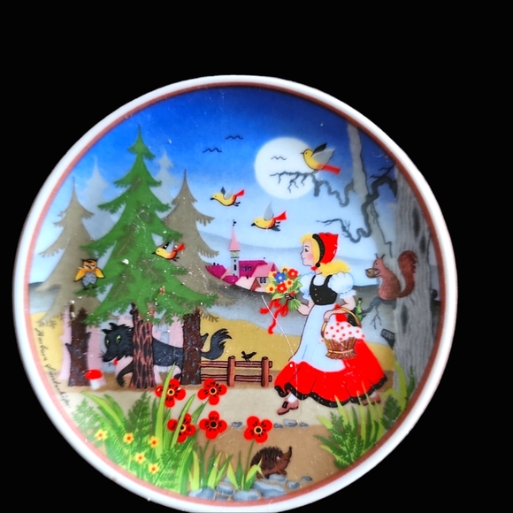 VINTAGE Porcelain Kleiber Miniature Fairy Tale Plates - Picture 8 of 11